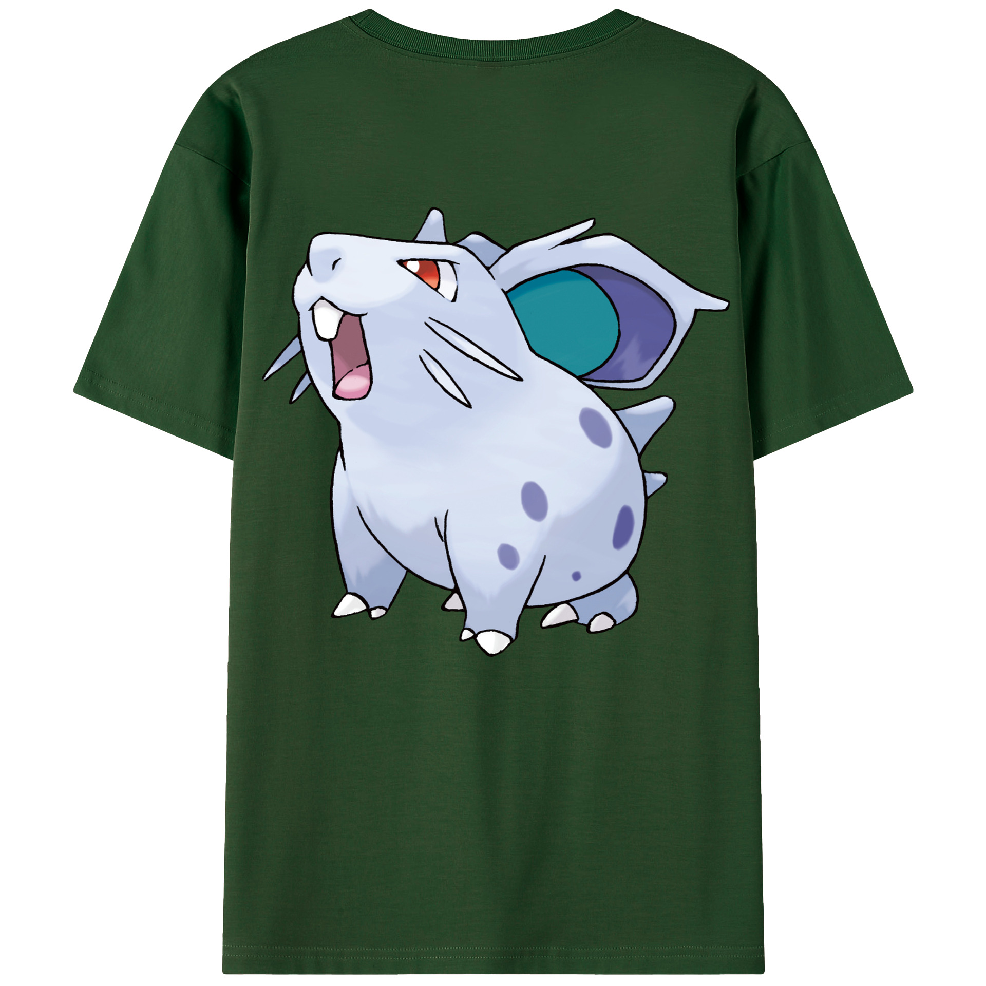 （画像用） ポケットモンスター Pokémon 綿100％半袖Tシャツ（背面プリント）